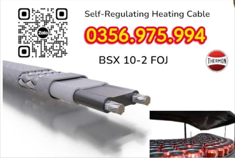 bsx 10-2, dây gia nhiệt thermon, htsx 20-2 oj, bsx 10 -2 foj, ksx 15-2 oj, Electric heat tracing, Self Regulaing Heating Cables Thermon, Heat Trace, Heat tracing, dây điện trở nhiệt, cáp sấy, cáp sưởi,